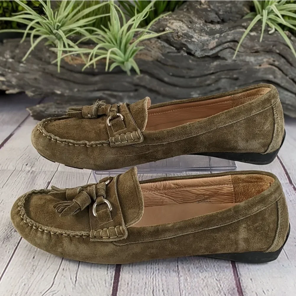 Vaneli Suede Moc Driving Loafers